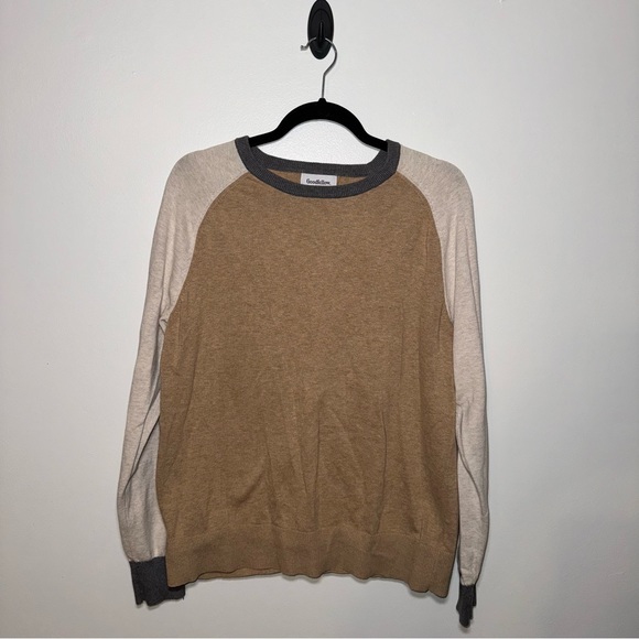 GOODFELLOW Sweater Colorblock - Picture 1 of 2
